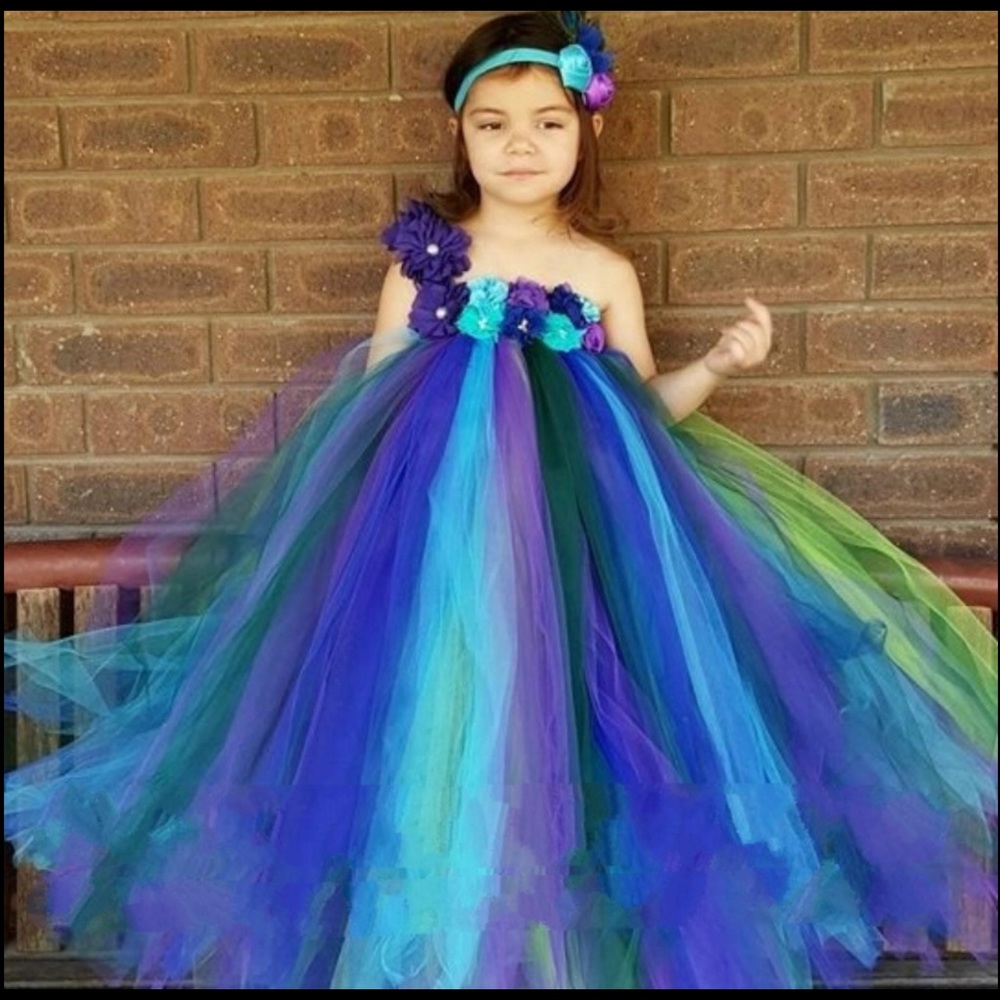 Flower Girl  Super Full Tulle Dress - Picture 2 of 8